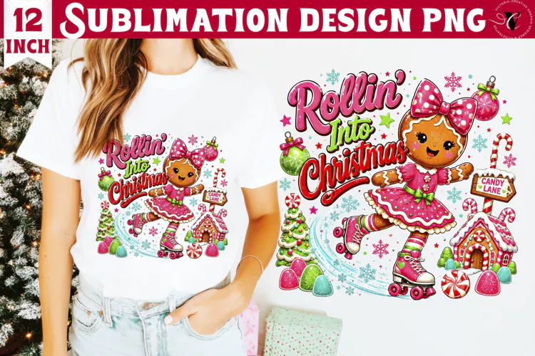 Dopamine Christmas sublimation | Pink Holiday Shirt Design