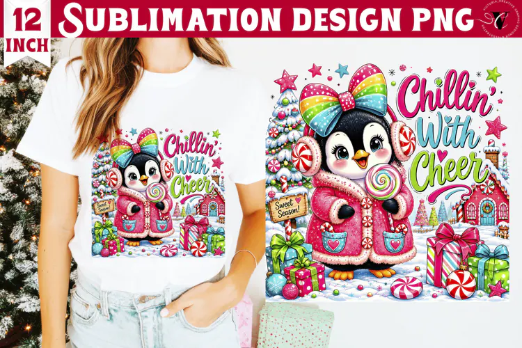 Dopamine Christmas sublimation | Pink Holiday Shirt Design