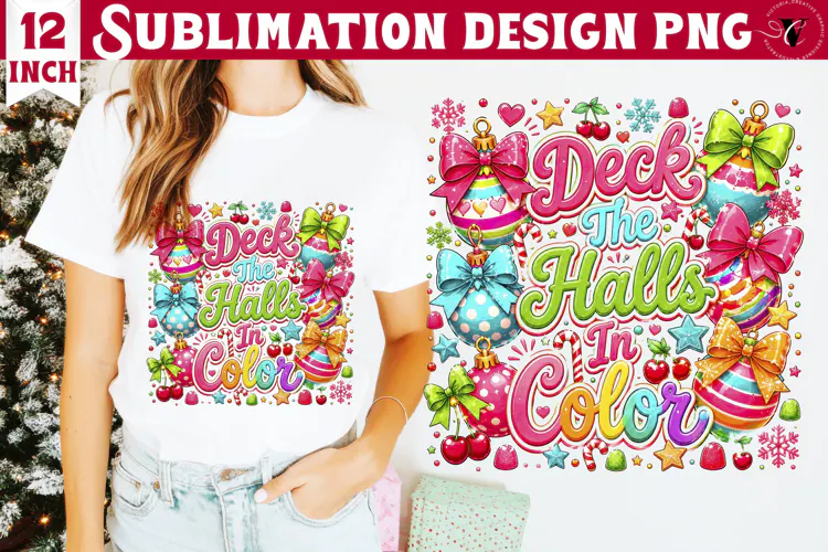 Dopamine Christmas sublimation | Pink Holiday Shirt Design