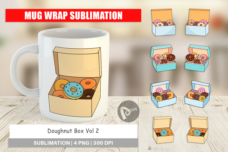 Mug Wrap Donut Box