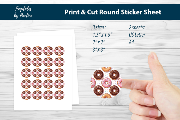 Donut Baby Shower Sticker Printable, Sweet Theme Favor Label