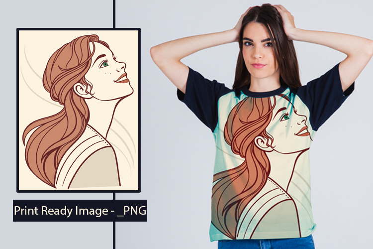 Girl - Printable PNG Design - Image