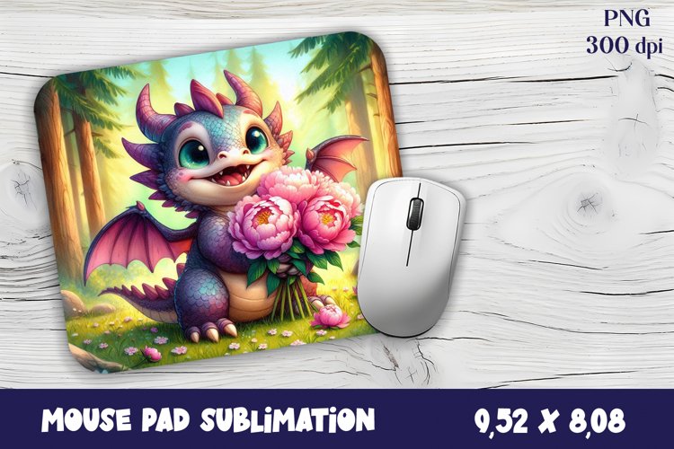 Dragon Mouse Pad Design | Mouse Pad Sublimation PNG