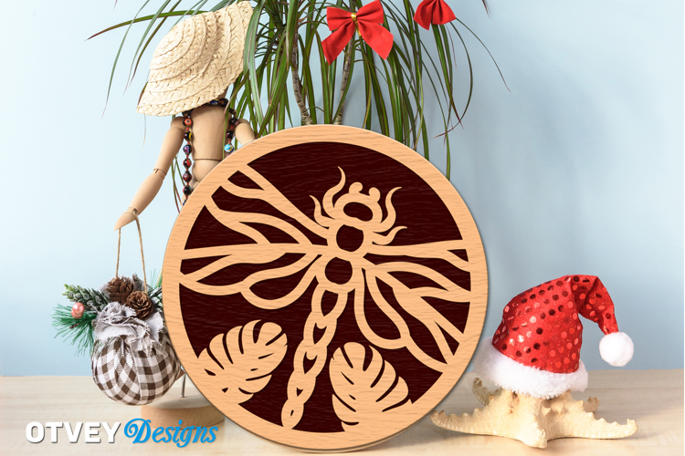 Dragon Fly Ornament wall Decor Lasercut