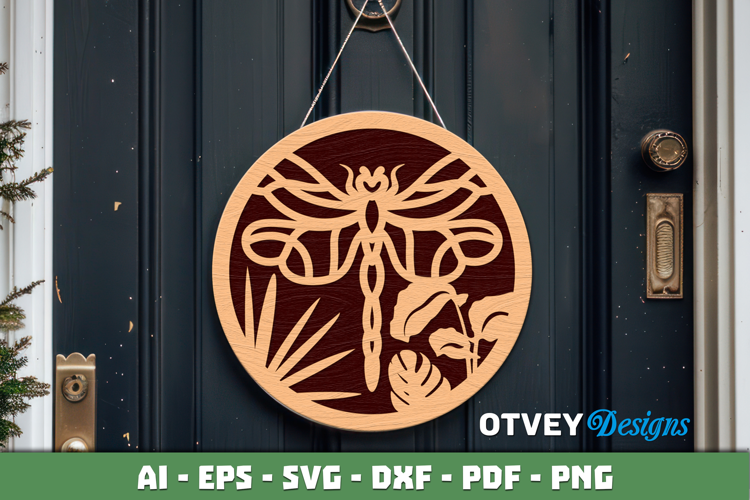 Dragon Fly Ornament wall Decor Lasercut