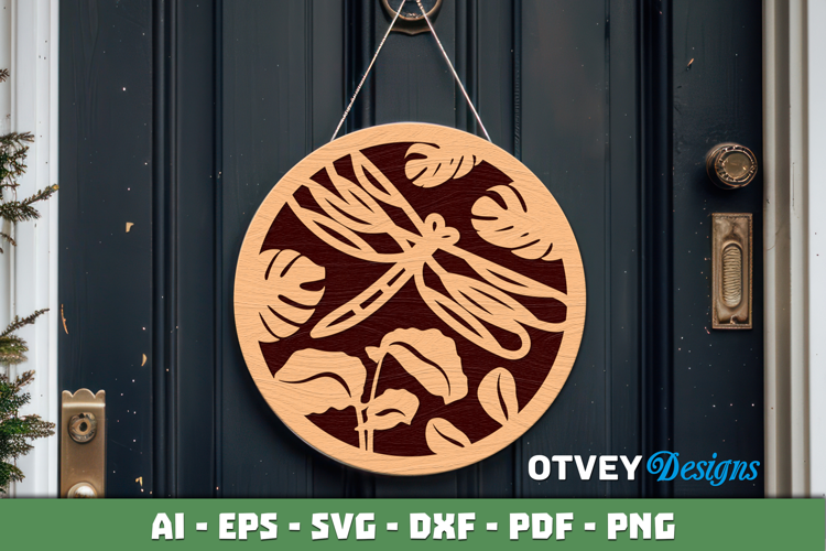 Dragon Fly Ornament wall Decor Lasercut