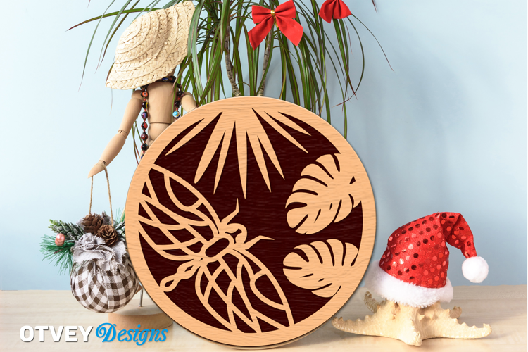 Dragon Fly Ornament wall Decor Lasercut