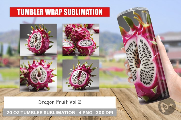 Tumbler Wrap Dragon Fruit