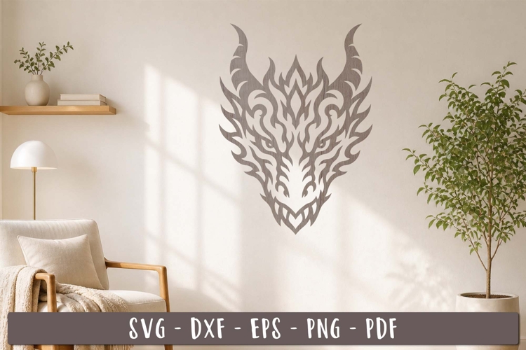Dragon Head Wall Decor SVG Laser Cut design