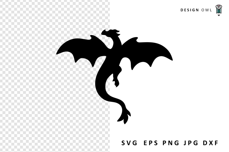 Dragon Silhouette SVG File