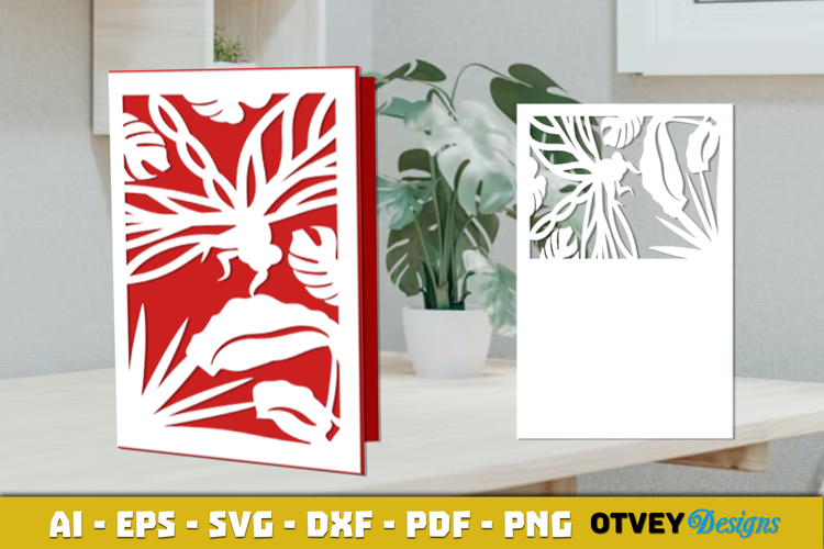 Dragonfly Card Cover Paper Cut