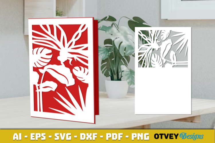 Dragonfly Card Cover Paper Cut
