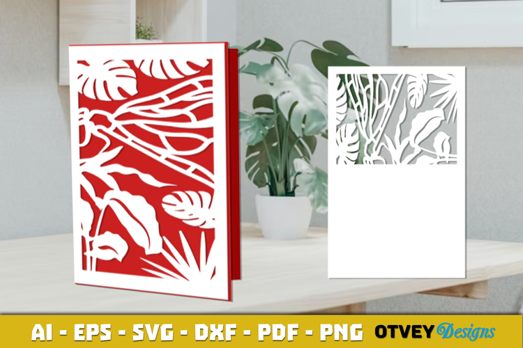 Dragonfly Card Cover Paper Cut