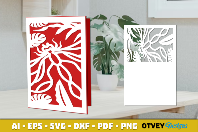 Dragonfly Card Cover Paper Cut