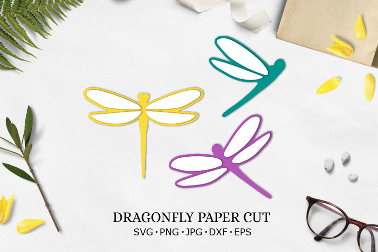 DRAGONFLY PAPER CUT / LASER CUT DRAGONFLY