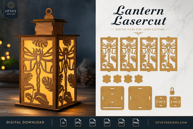 Dragonfly Lantern Lasercut