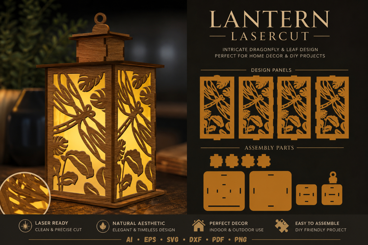 Dragonfly Lantern Lasercut