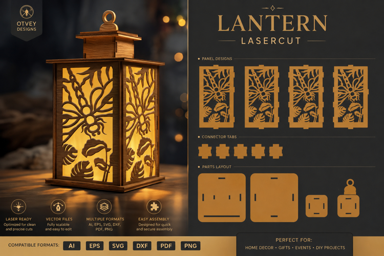 Dragonfly Lantern Lasercut