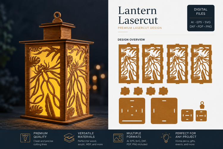 Dragonfly Lantern Lasercut