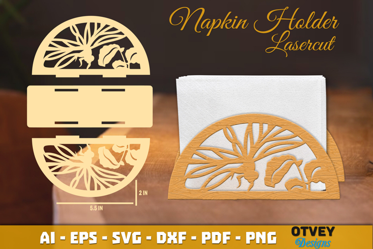 Dragonfly Napkin Holder Lasercut