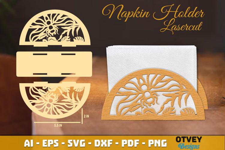 Dragonfly Napkin Holder Lasercut