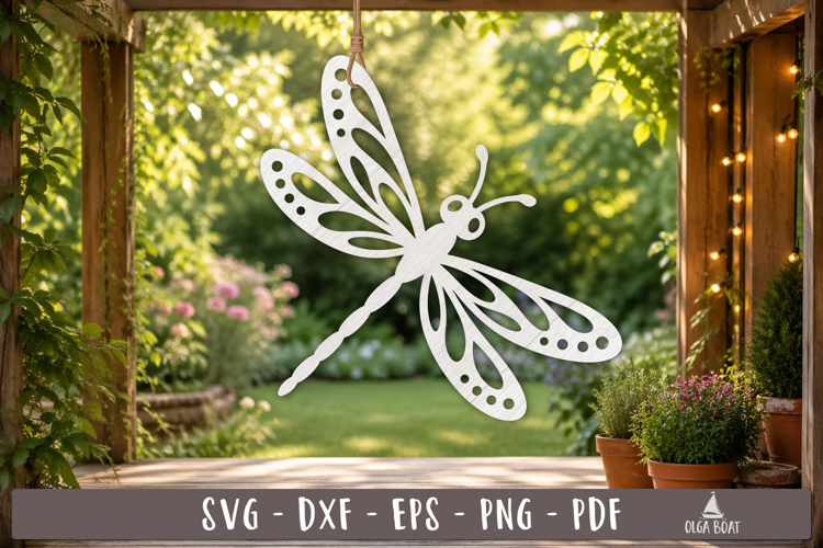 Dragonfly SVG Cut File Design Laser Cut Ornament