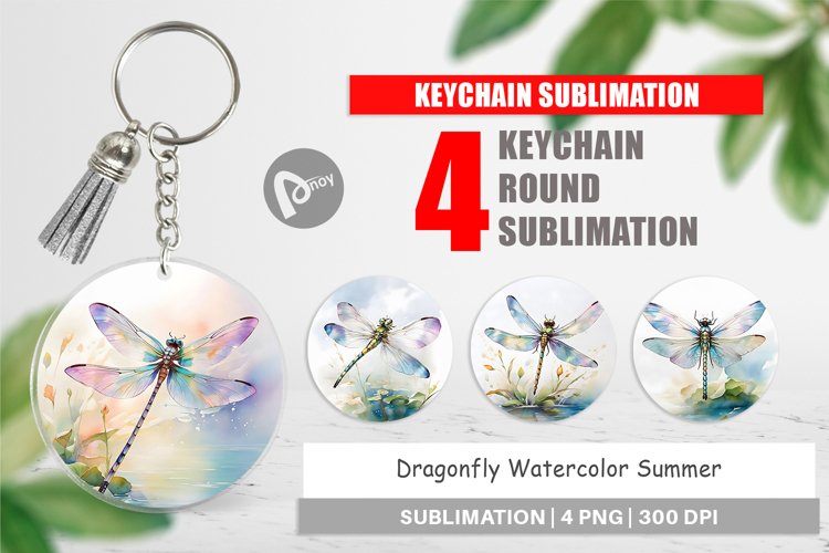 Keychain Dragonfly Summer