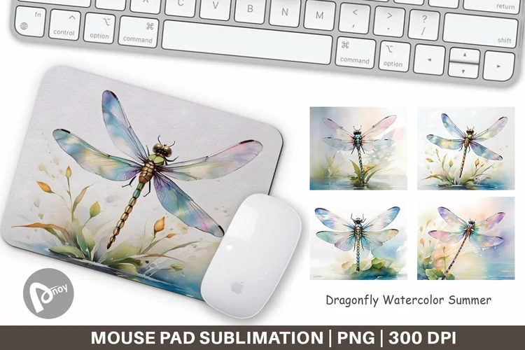Mouse Pad Dragonfly Summer