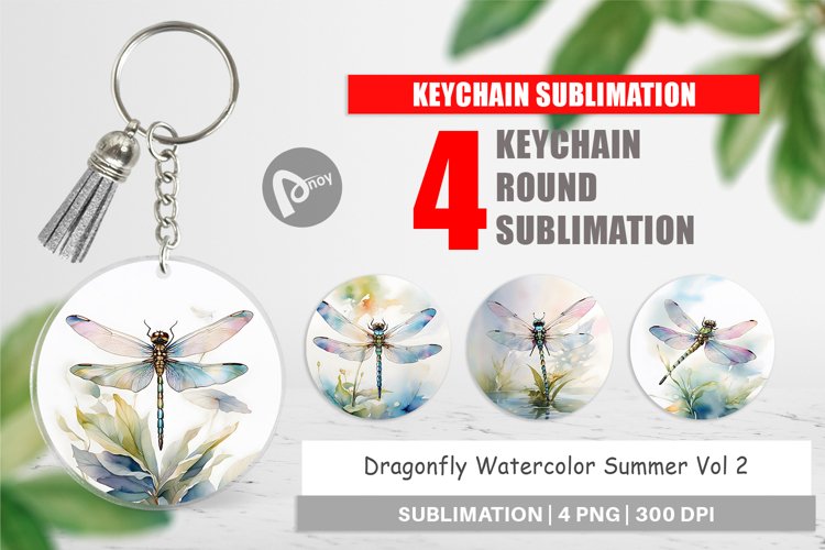 Keychain Dragonfly Summer
