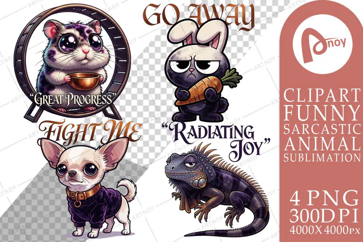 Dramatic Sarcastic Pets Sublimation