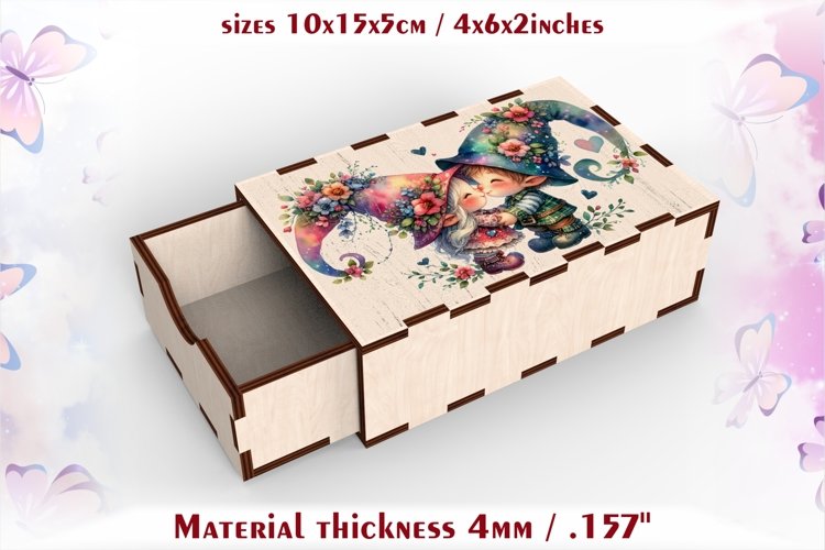 Valentines gift box, laser cutting and sublimation