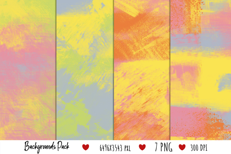 Drawn Colorful Long Backgrounds