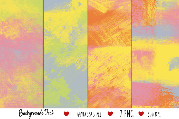 Drawn Colorful Long Backgrounds