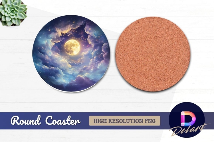 Watercolor Night Sky Image 8
