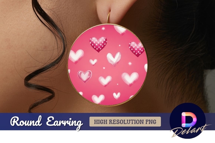 Pink Hearts Clipart Image 13