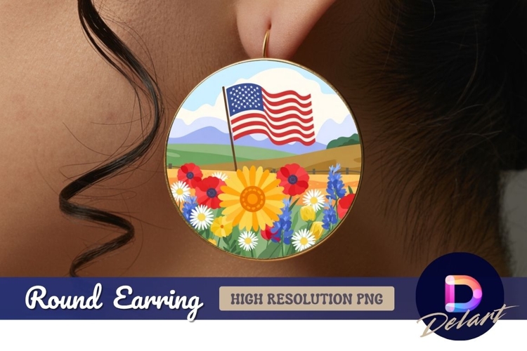 American Flag Clipart Image 17