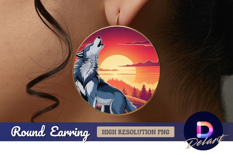 Howling Wolf Clipart Image 12