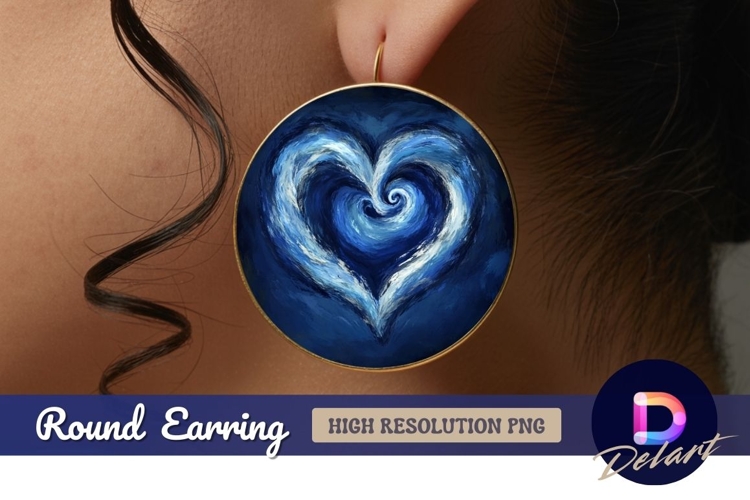 Blue Heart Clipart Image 17