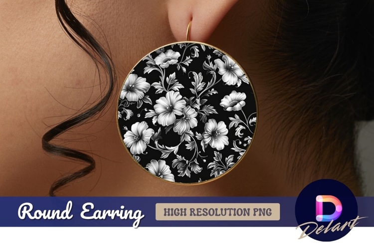 Flower Clipart Black And White Image 7