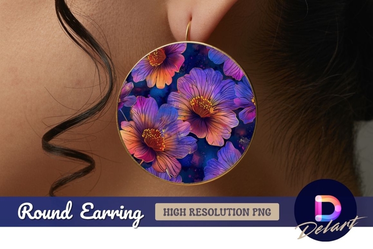 Purple Flower Clipart Image 16