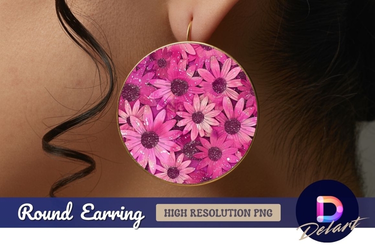 Pink Flowers Clipart Image 4
