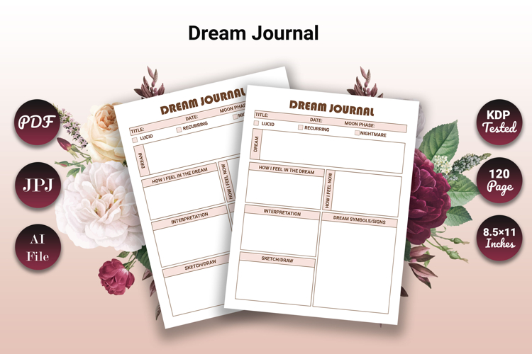 Dream Diary Sleep Log & Night Vision Notebook
