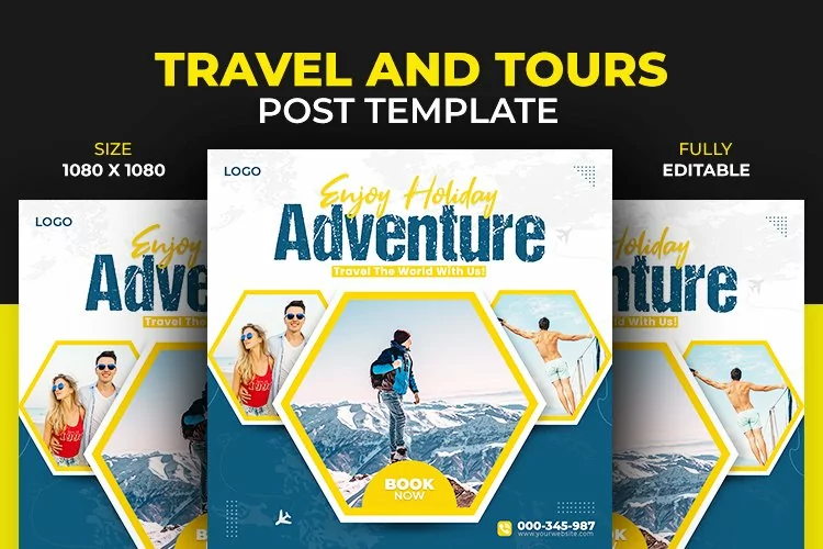Dream Travel Adventure Vacation and Tours Instagram Template