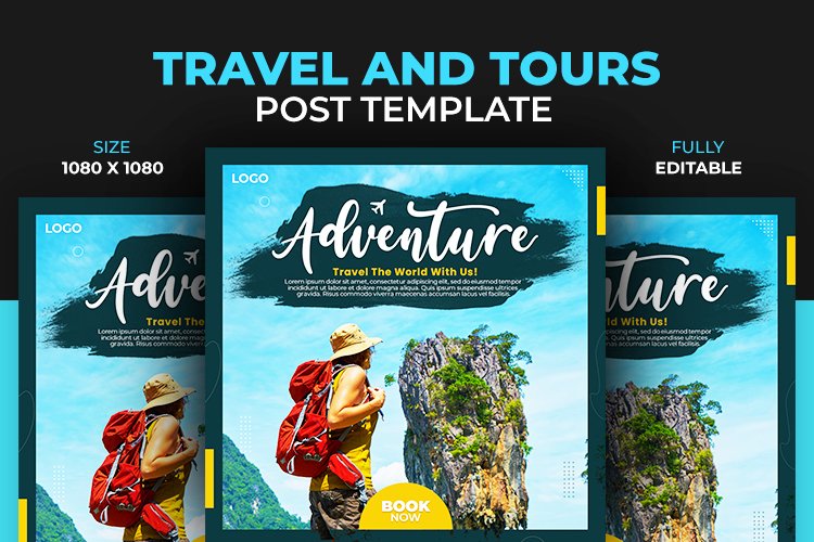 Dream Vacation and Travel Adventure Social Media Template