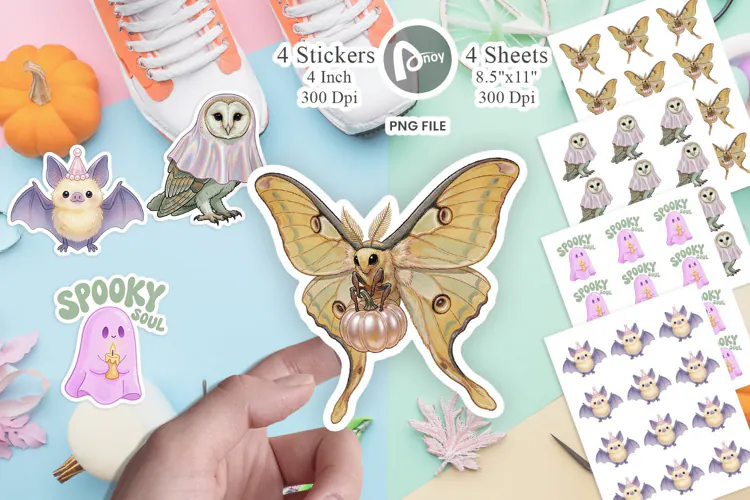 Dreamy Aviary Ghost Critters Sticker