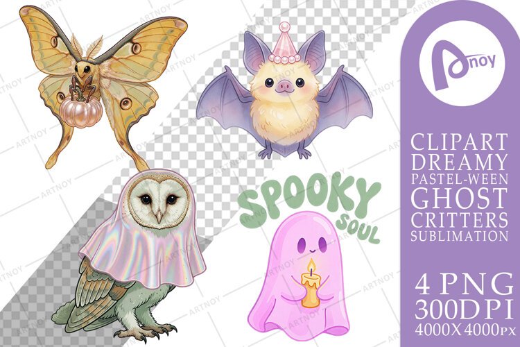 Aviary Ghost Critters Sublimation example image 1