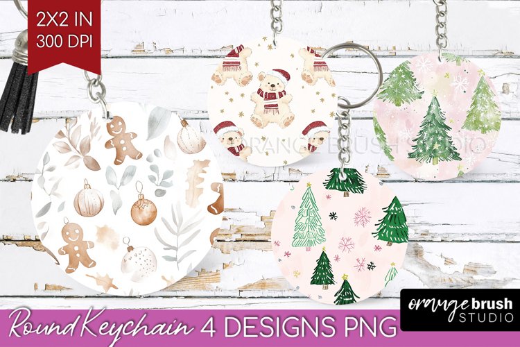 Dreamy Christmas Keychain PNG - Christmas Keychain