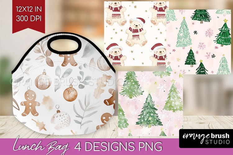 Dreamy Christmas Lunch Bag - Christmas Lunch Bug PNG example image 1