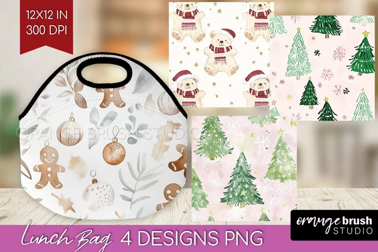 Dreamy Christmas Lunch Bag - Christmas Lunch Bug PNG