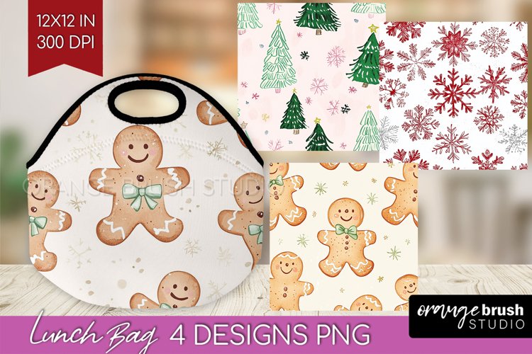 Dreamy Christmas Lunch Bag - Christmas Lunch Bug PNG example image 1